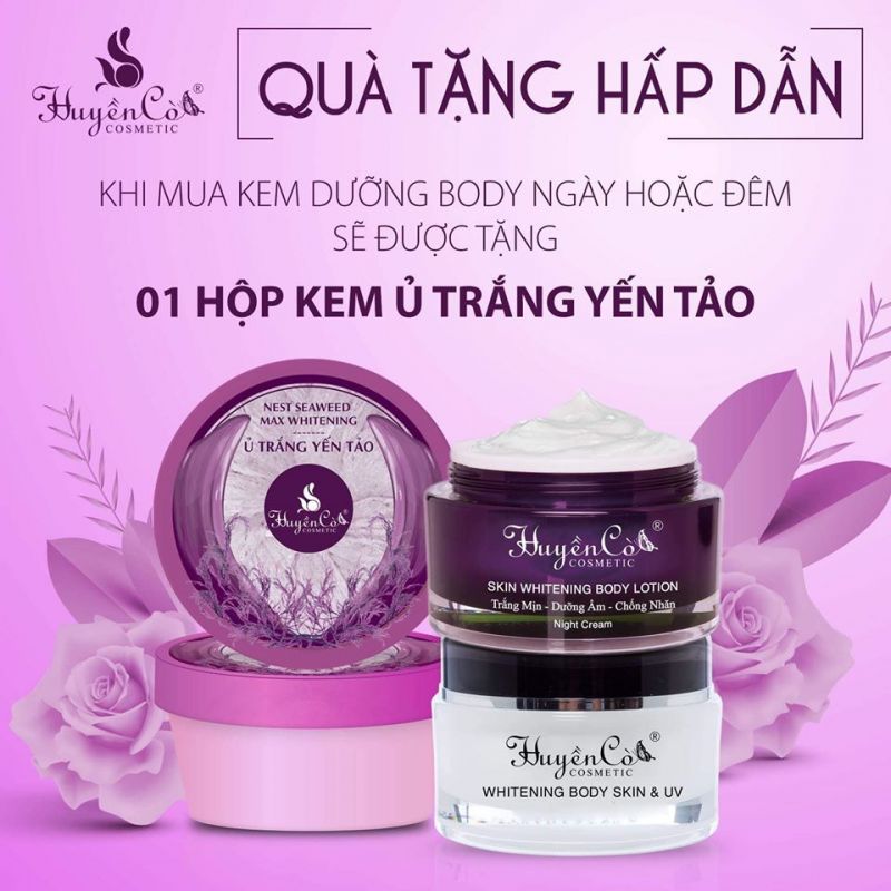 Mua kem body Tặng ủ trắng yến tảo